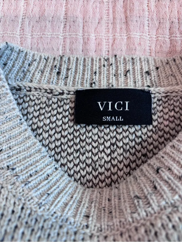 Vici Cowboy Sweater in Heather Brown size Small - Image 9