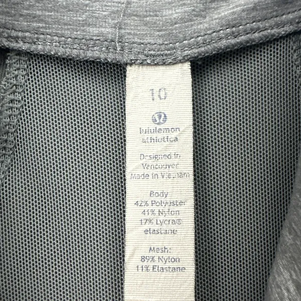 Lululemon Define Jacket Brushed Heathered Slate Gray Athletic Athleisure Size 10 - Image 11