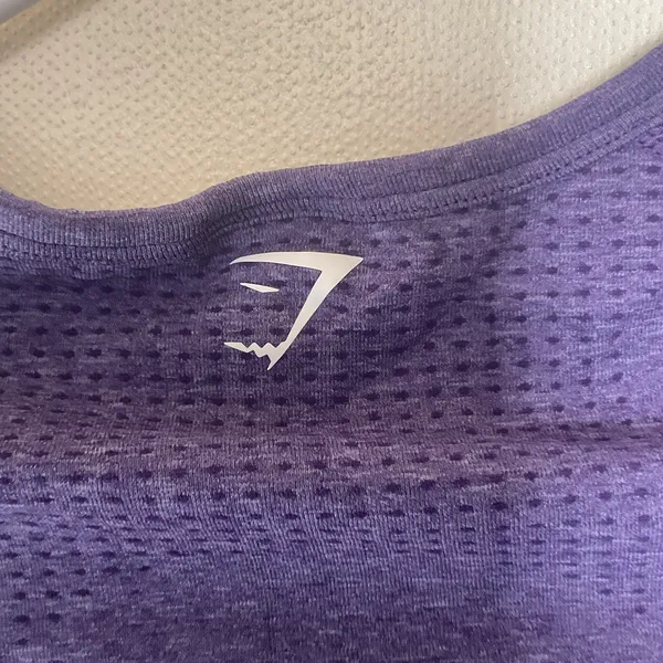 Gymshark Women’s Seamless Long Sleeve Crop Top Purple Size S Thumbholes Workout - Image 9