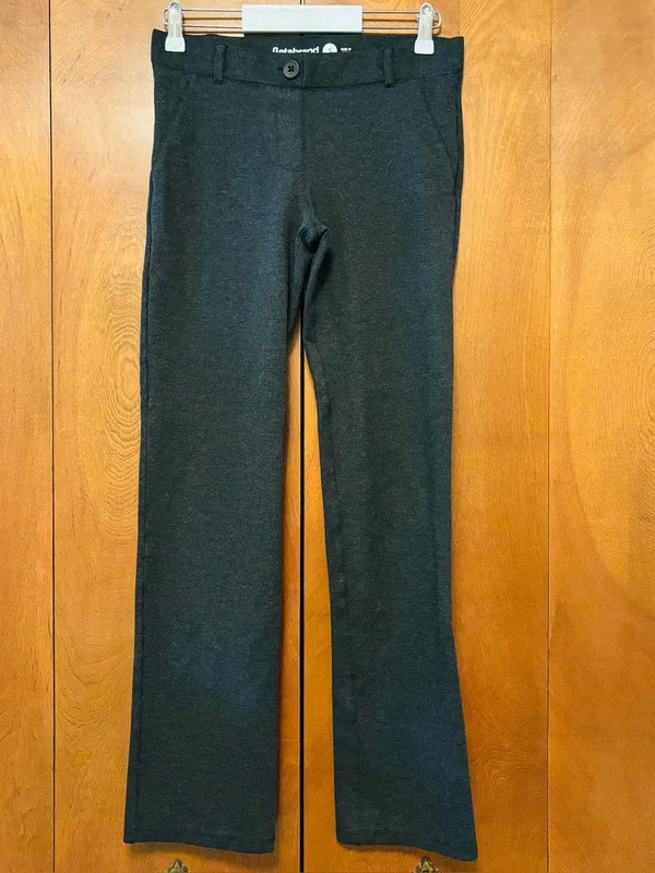 Betabrand 7-Pocket Dress Pant Yoga Pant Straight (Charcoal) size small - Image 2