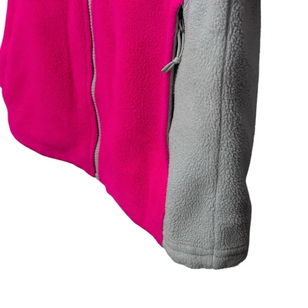 The North Face Jacket Womens Size‎ Small Pink Gray Fleece Full Zip Pockets - Image 5