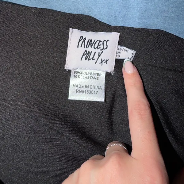 Princess Polly Black Fabric - Image 2
