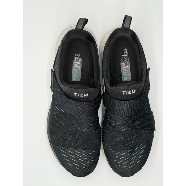 TIEM Latus Training Shoes Womens 9 Black Cross Strap Sneakers 100018W‎ - Image 6