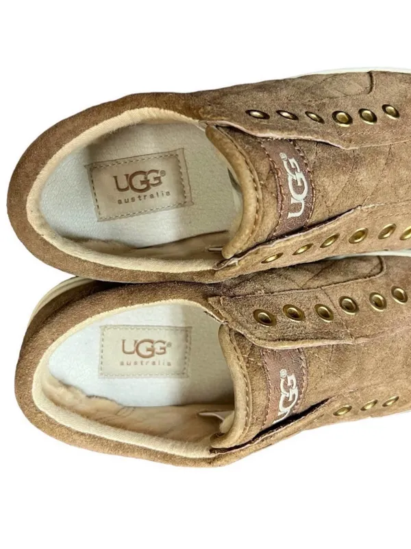 UGG Quilted Slip-On Sneakers in Tan with White Toe - Image 2