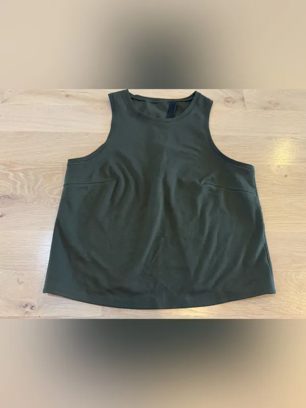Lululemon Minimal Tank Dark Olive MEASUREMENTS - Image 4