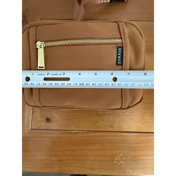 Zofrin‎ Brown Caramel Fanny Pack/Crossbody Unisex Multi Use Travel Vacation - Image 9