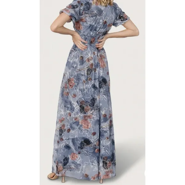 Baltic Born Ardley Maxi Dress Slate Print Size 1XL Floral - Image 4