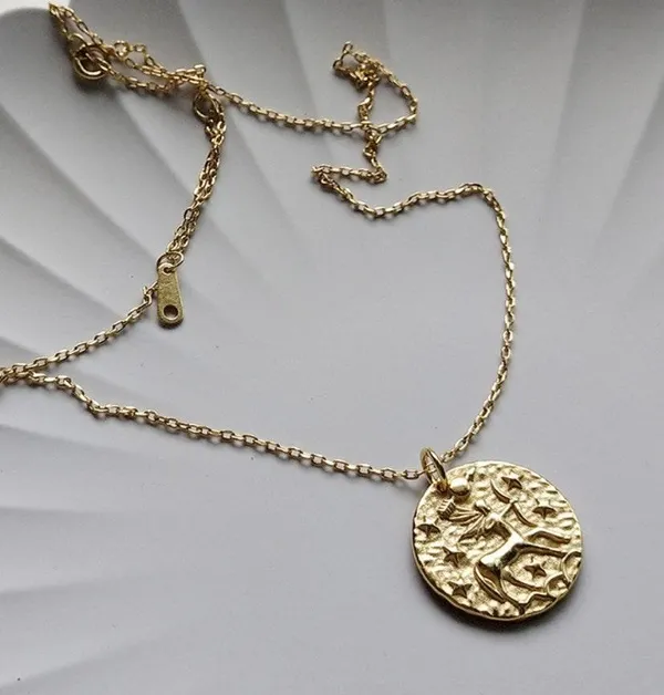 Sterling Silver, Sagittarius necklace , Zodiac - Image 2