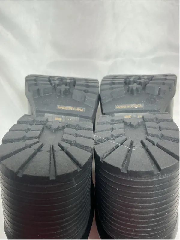 Womans New Bamboo Chief Combat Ankle Boots Size 9 Black - Image 6