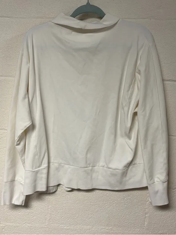 Haven Well Within Women's Cream Mock Neck Pullover Sweatshirt Size Large - Image 2