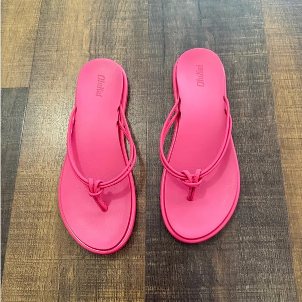 Olukai Pink Flip Flop Sandals Womens Size 8.5 - Image 2