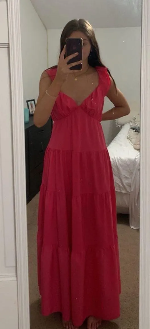 Boutique Pink Maxi Dress - Image 6