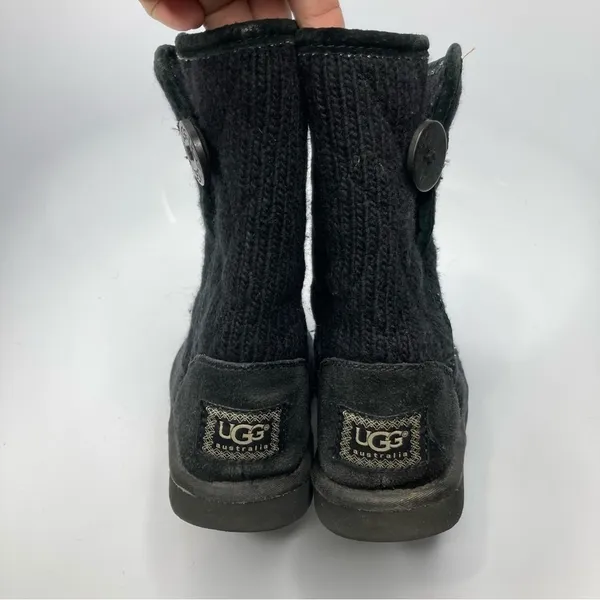 UGG black quilted knit boots size‎ 5 - Image 5