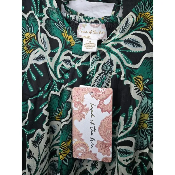 NWT Band Of The Free Maisie floral boho mini dress green medium. - Image 5