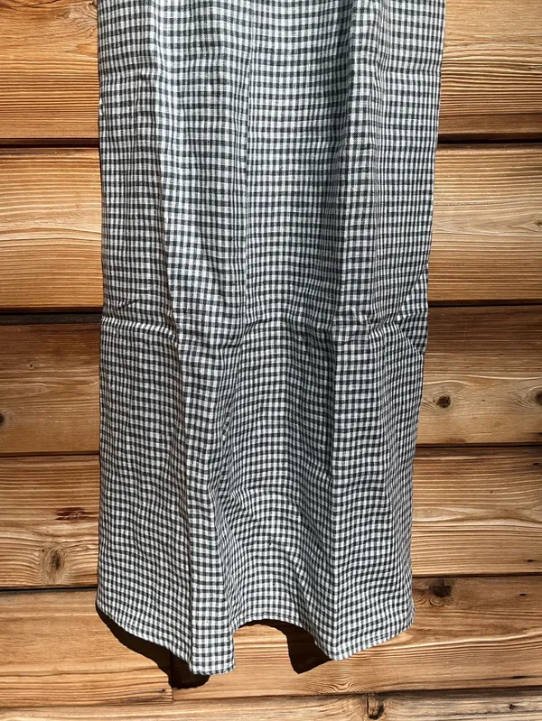 Few Moda Kourt Darya Size XS Blue Linen Smocked Midi Dress - Image 9
