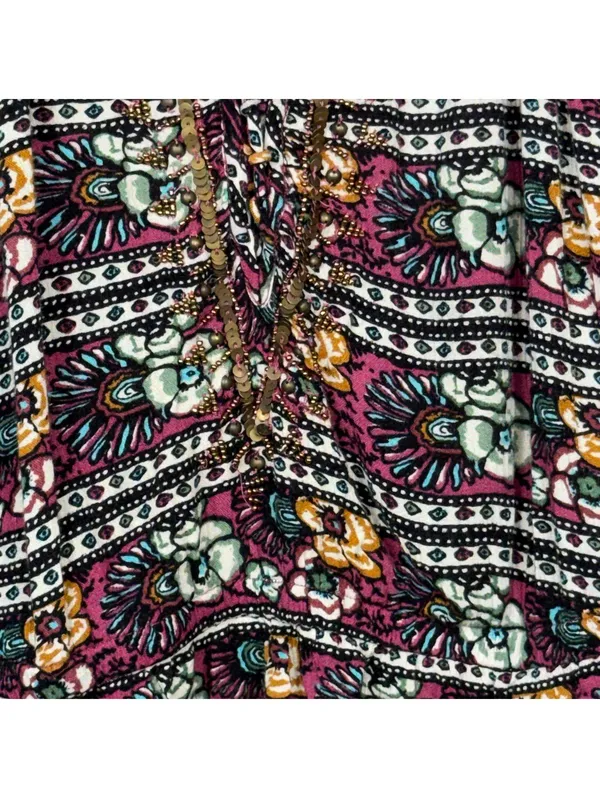 American Eagle Outfitters Women's Medium Boho Print Romper - Image 2