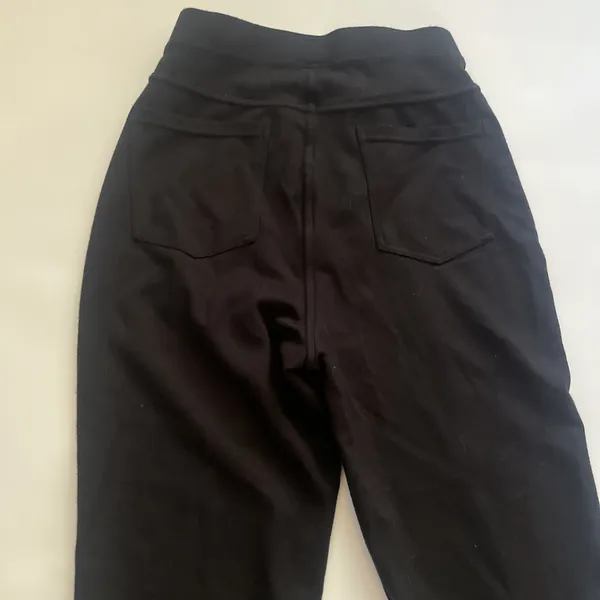 Halara Small Black Pointe Leggings Front Seam Pockets Black - Image 7