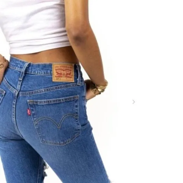 Levi’s 501 Skinny Jeans Distressed High Rise Size 26 - Image 5