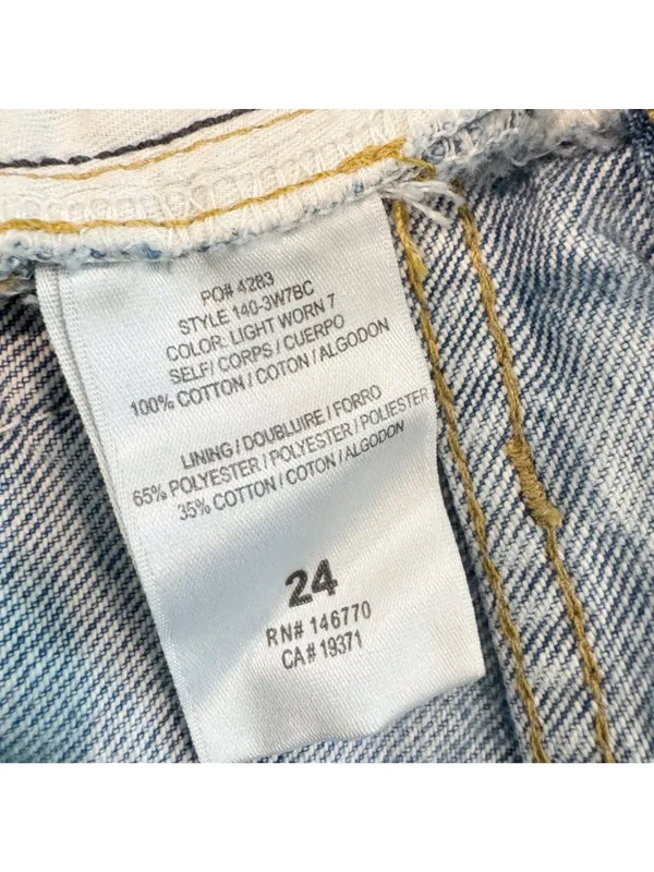 ReDone Jeans Size 24 Light Worn‎ 70s Bootcut Distressed Button Fly Flare Capsule - Image 8