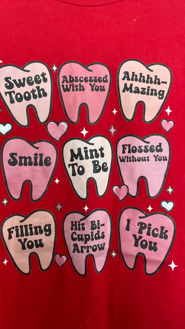 Bella Canvas Dental Valentines Shirt - Image 3
