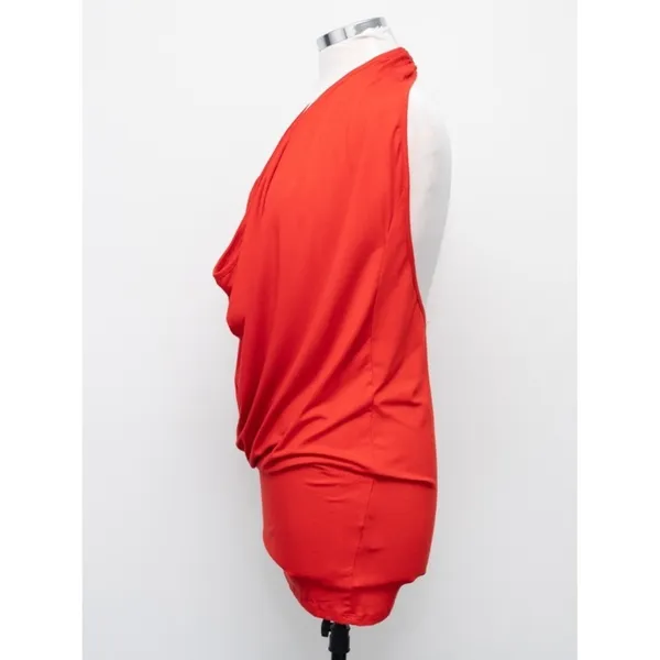 ASOS DESIGN - Cowl Neck Cut Out Back Detail Mini Dress - Image 6