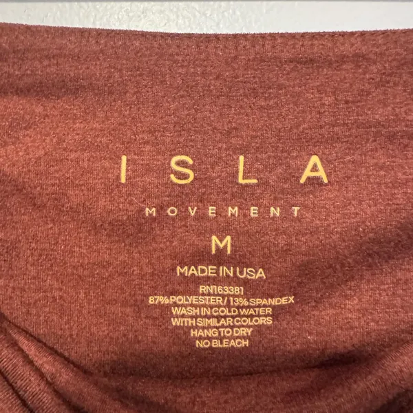 Maroon no front seam Isla‎ Movement soft leggings - Image 2