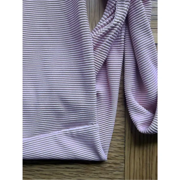 Same Swim $258 Ribbed Bandeau Bikini Set, Size XS, Blush Pink, EUC - Image 6