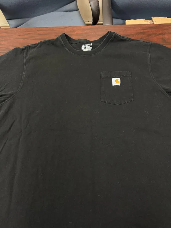 Carhartt Men’s Black Short Sleeve Pocket Shirt Size 2XL - Image 2