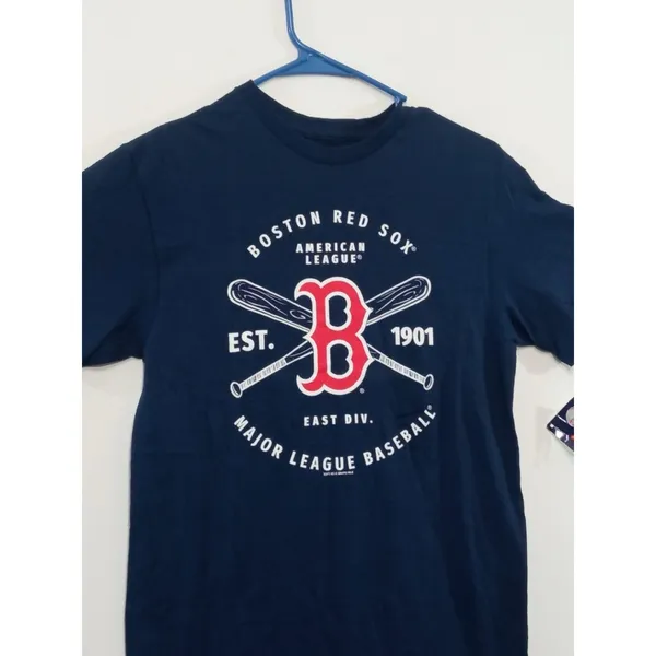 Soft As A Grape Women's T- Shirt Boston Red Sox Short Sleeve Blue Size Small - Image 6
