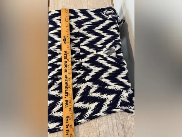 Tuckernuck Pomander Place Navy Ikat Kenzo Dress Empire Waist Swing Tiered XS - Image 8