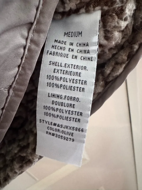 Altar'd State Taupe Sherpa Lined quilted‎ vest Women's Medium - Image 3