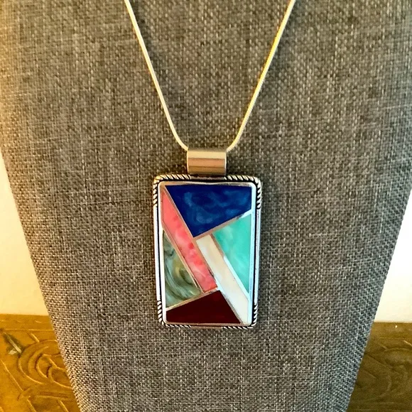Handmade Artistic sterling 925 necklace set - Image 2
