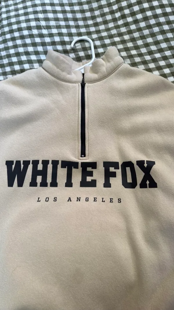 White Fox Boutique Quarter-Zip Sweatshirt - Image 4