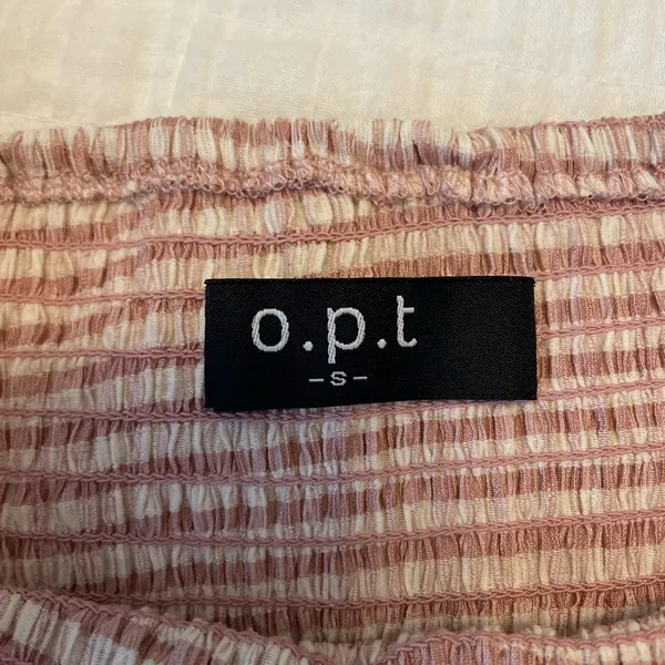 REVOLVE x O.P.T. Athena Smocked Pink Gingham Ruffle Midi Dress Milkmaid Size S - Image 10