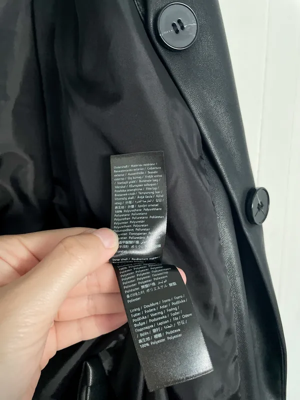 NA-KD Maxi Oversized PU Blazer - Image 9