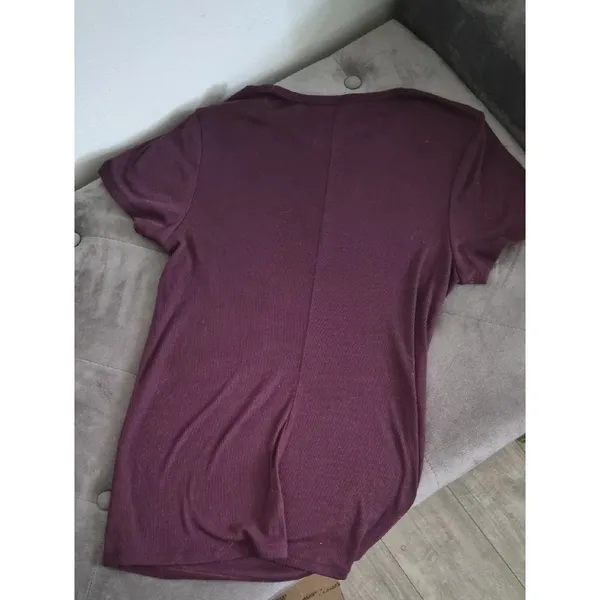 Women's Short Sleeve Crewneck Top - Plum Vs Pink - Image 3
