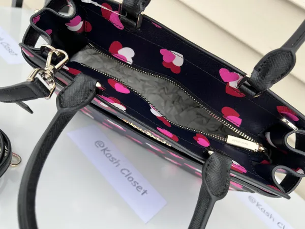 Kate Spade staci heart print medium satchel - Image 10
