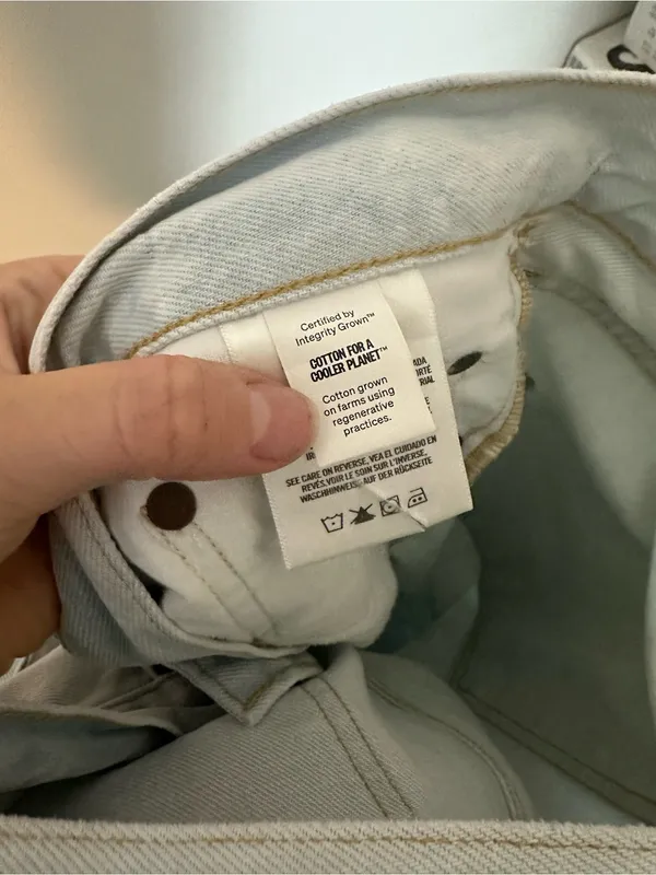 NWOT Agolde Low Curve Fray baggy jeans 33 - Image 5