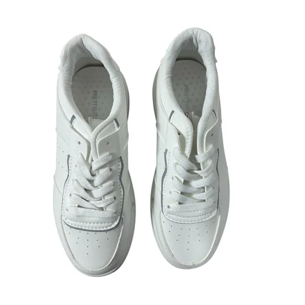 NWT PrettyLittleThing Chunky Platform Sneakers White US 6 - Image 9