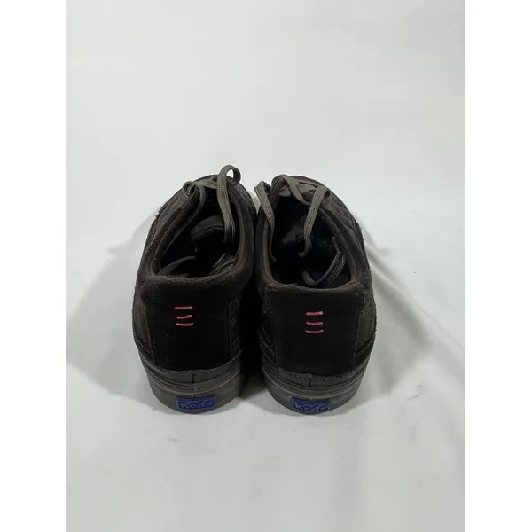 Keds Quilted‎ Low Top Lace Up Sneakers Women 8.5 Brown/Pink Suede Trim Everyday - Image 4