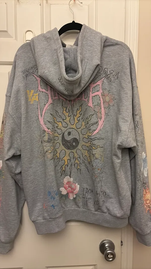 YoungLA Hoodie Women’s Grey - Image 3