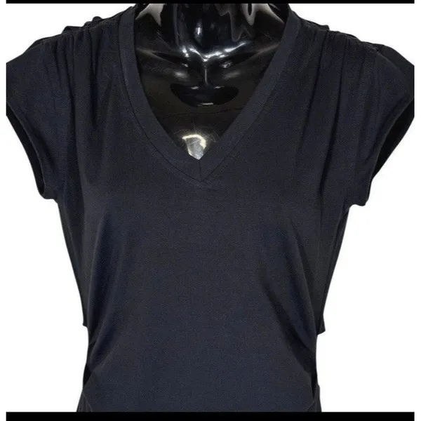 Athleta Black Sporty Dress Sz Small Ruched Casual Athleisure Comfort Versatile - Image 6
