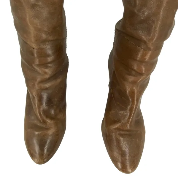 Frye Leather Dannika Piping Zip Tall Riding Boots Size 8.5 - Image 4