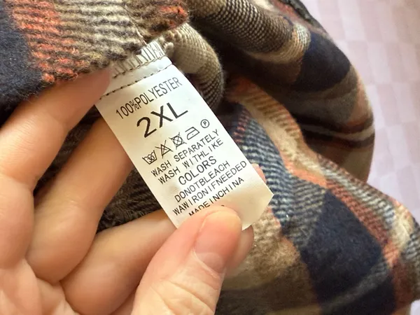 Shaket Flannel Brown Size XXL - Image 3