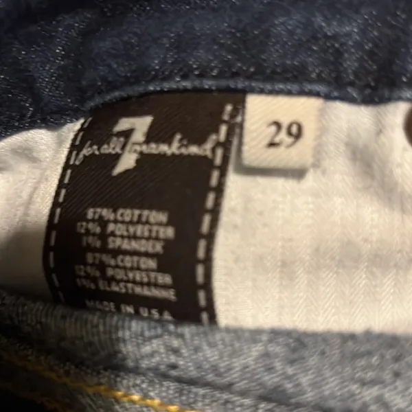 7 For All Mankind "A" Pocket Boot Cut Women'S Denim Blue Jeans Size 29 - Image 5