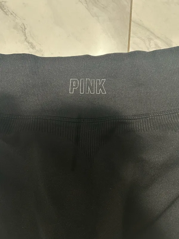 Vs pink black bike shorts size large - Image 4