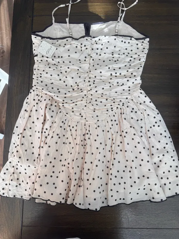 Free People Tea For Two Polka Dot Mini Dress NWT - Image 6