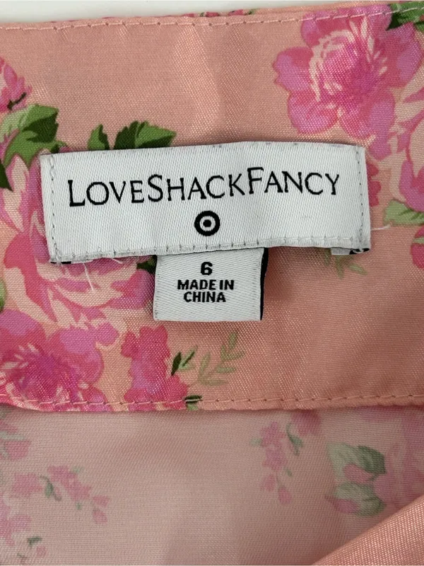 LoveShackFancy x Target Floral Mini Dress Size 6 - Image 7