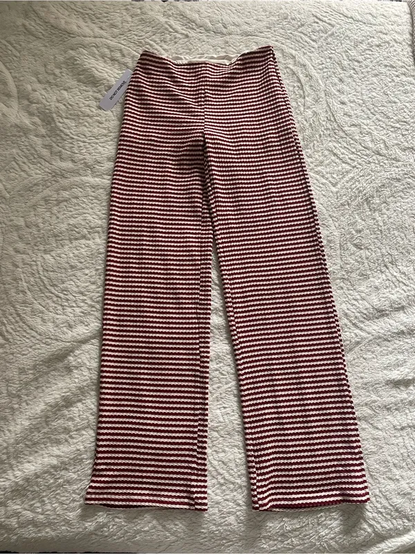 NWT Princess Polly Next To Me Lounge Pant Red/White Stripe - Image 5