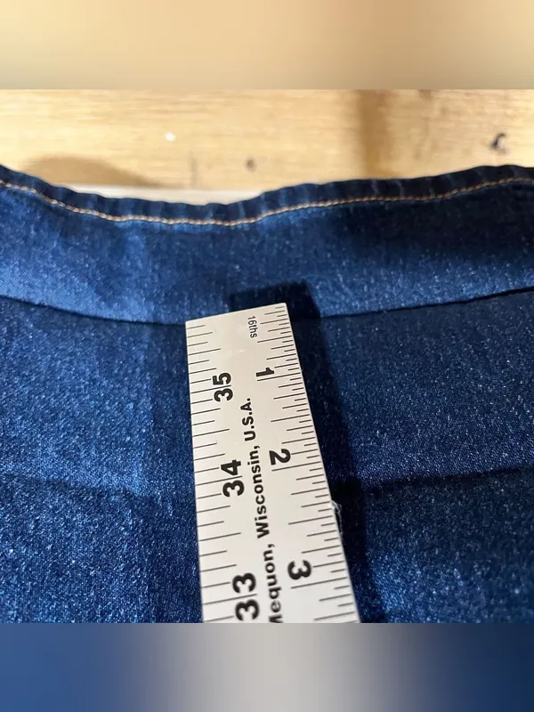 Anthropologie Pilcro The Austyn High Rise Cuffed Wide Leg Jeans Size 30 TALL - Image 4